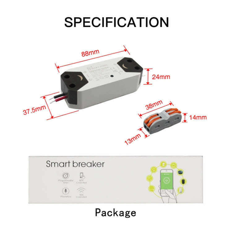 DIY WiFi Smart Light Switch Timer Universal Breaker Wireless Remote Control Works with Alexa Goog...
