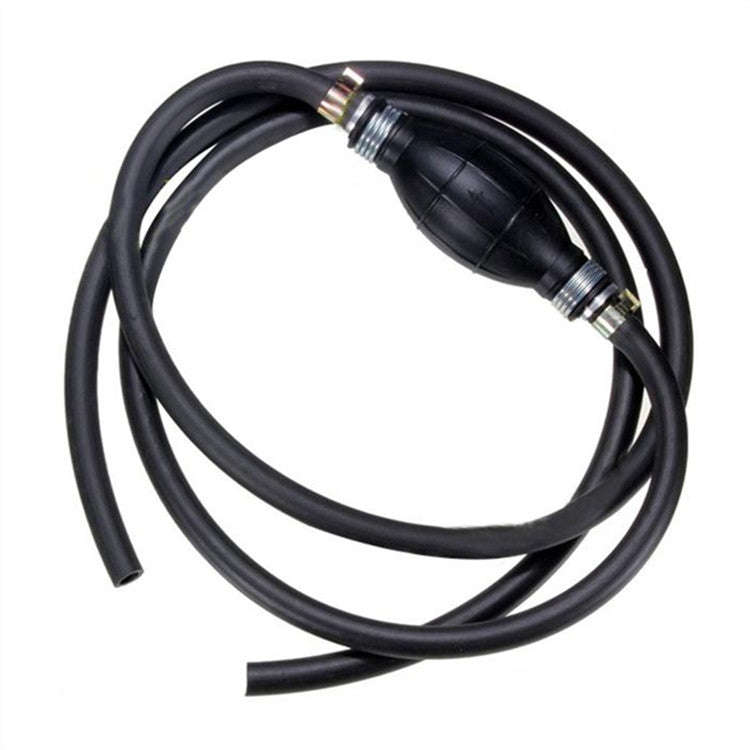 Universal Car Boat Motor Motorcycle Gasoline Pump Spherical Rubber Manual Fuel Pump, Size:6mm(Black)