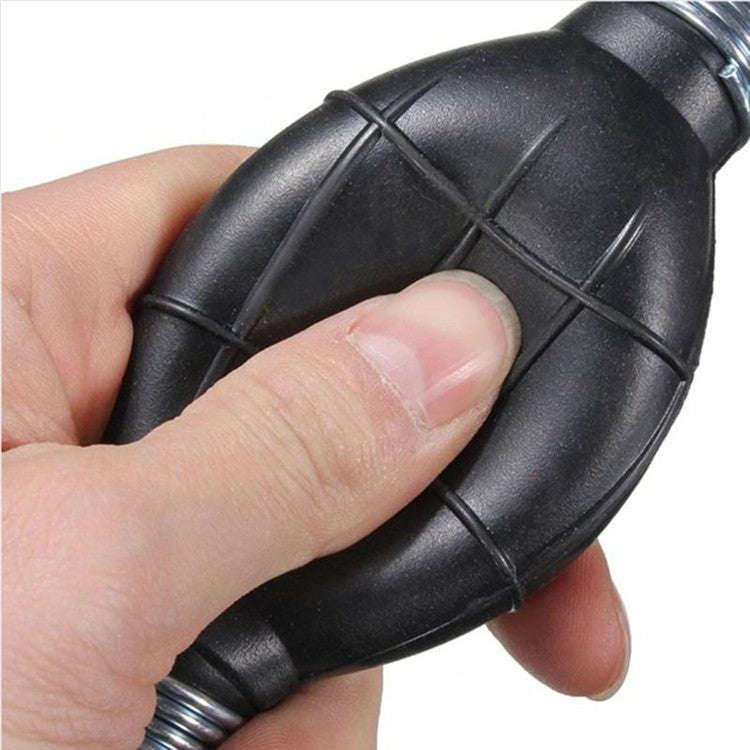 Universal Car Boat Motor Motorcycle Gasoline Pump Spherical Rubber Manual Fuel Pump, Size:8mm(Black)