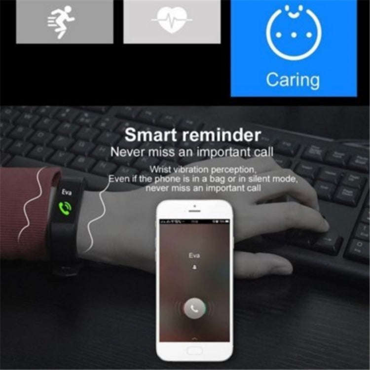 ID115 0.96 inch OLED Screen Smart Watch Wristband Pedometer Sport Fitness Tracker Bracelet(Red)