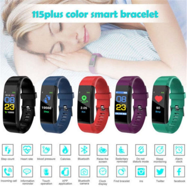 ID115 0.96 inch OLED Screen Smart Watch Wristband Pedometer Sport Fitness Tracker Bracelet(Blue)
