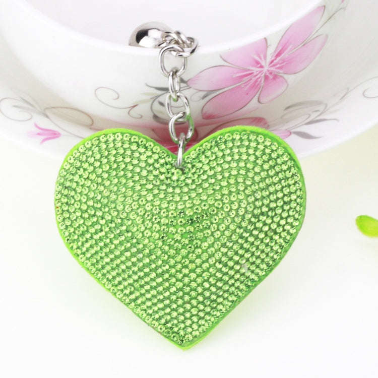 Heart Keychain Leather Tassel Gold Key Holder Metal Crystal Key Chain Keyring Charm Bag Auto Pend...