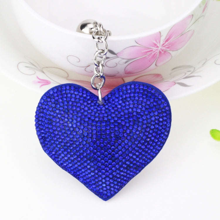 Heart Keychain Leather Tassel Gold Key Holder Metal Crystal Key Chain Keyring Charm Bag Auto Pend...