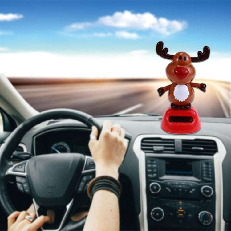Solar Powered Car Home Decoration Christmas Gift for Children(E)