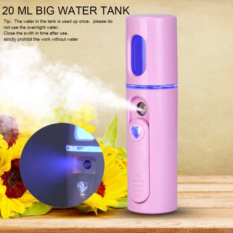 Facial Steamer Nano Steamer Handy  Face Moisture Sprayer Rechargeable Mini USB Charging Automatic...