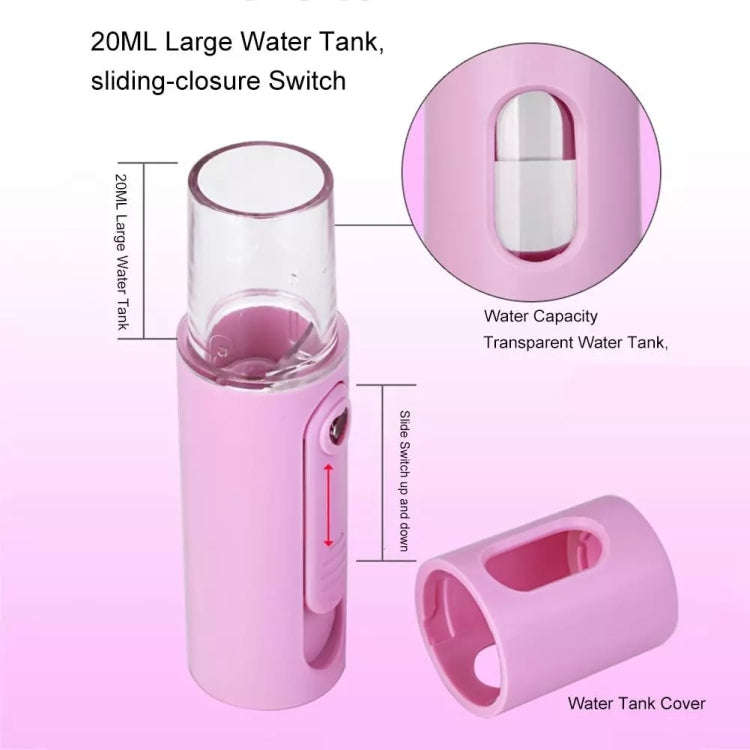 Facial Steamer Nano Steamer Handy  Face Moisture Sprayer Rechargeable Mini USB Charging Automatic...