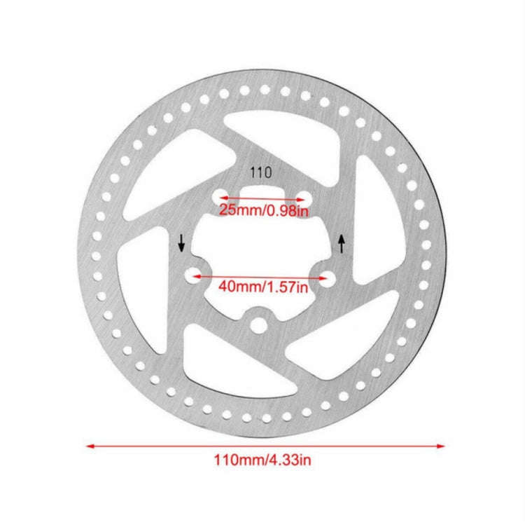 For Xiaomi Mijia M365 Electric Scooter Front and Rear Wheel Disc Brake Pads(Silver)