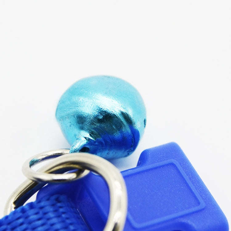 Adjustable Bow Knot Bell Collar Cat Dog Collars Pet Supplies(Blue)