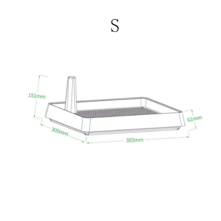 Open Type Pet Dog Toilet Potty Pet Supplies, Size:38.3x30.9cm