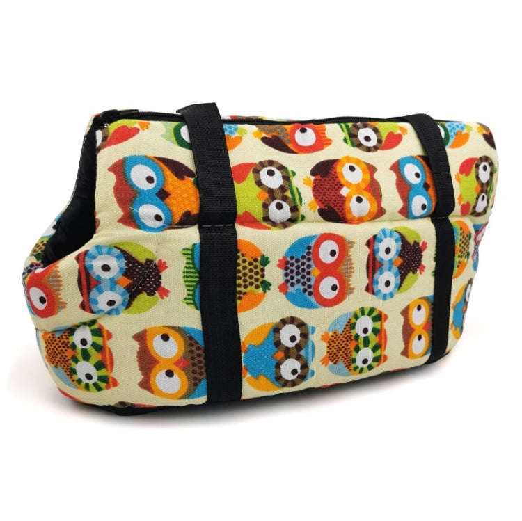 Retro Pet Carrying Bag Comfortable & Breathable Backpack For Cats And Dogs, Size:S 45x21x22cm(Owl)