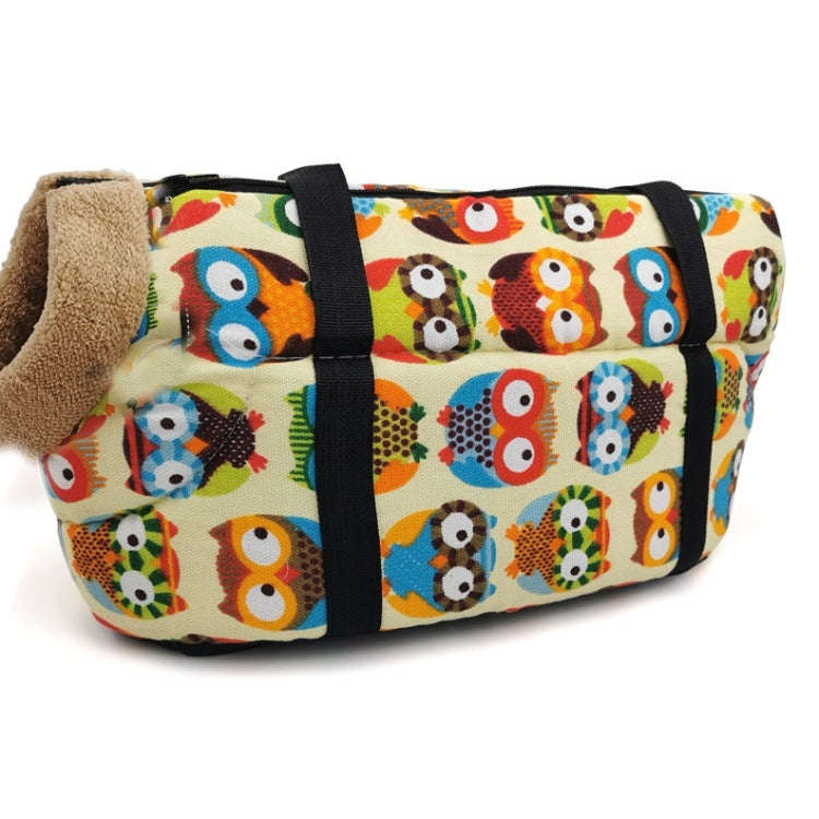 Retro Pet Carrying Bag Comfortable & Breathable Backpack For Cats And Dogs, Size:S 45x21x22cm(Owl...