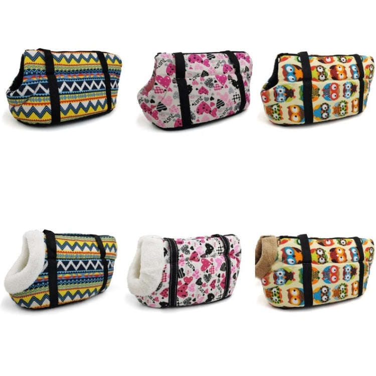Retro Pet Carrying Bag Comfortable & Breathable Backpack For Cats And Dogs, Size:S 45x21x22cm(Owl)