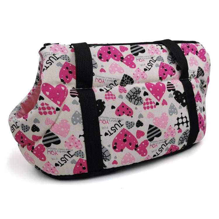 Retro Pet Carrying Bag Comfortable & Breathable Backpack For Cats And Dogs, Size:L 55x26x27cm(Love)