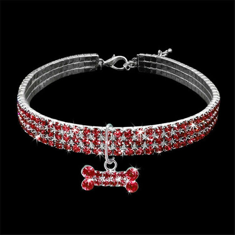 Bling Rhinestone Dog Collar Crystal Puppy Chihuahua Pet Dog Collars Leash For Small Dogs Mascotas...