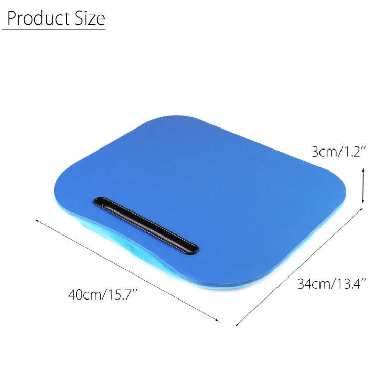 2 PCS Portable Desk Knee Lap Pillow Handy Computer Reading Writing Table Laptop Stand(Blue)