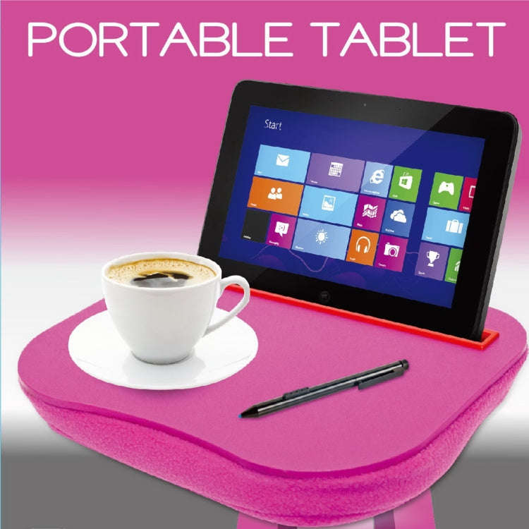 2 PCS Portable Desk Knee Lap Pillow Handy Computer Reading Writing Table Laptop Stand(Blue)