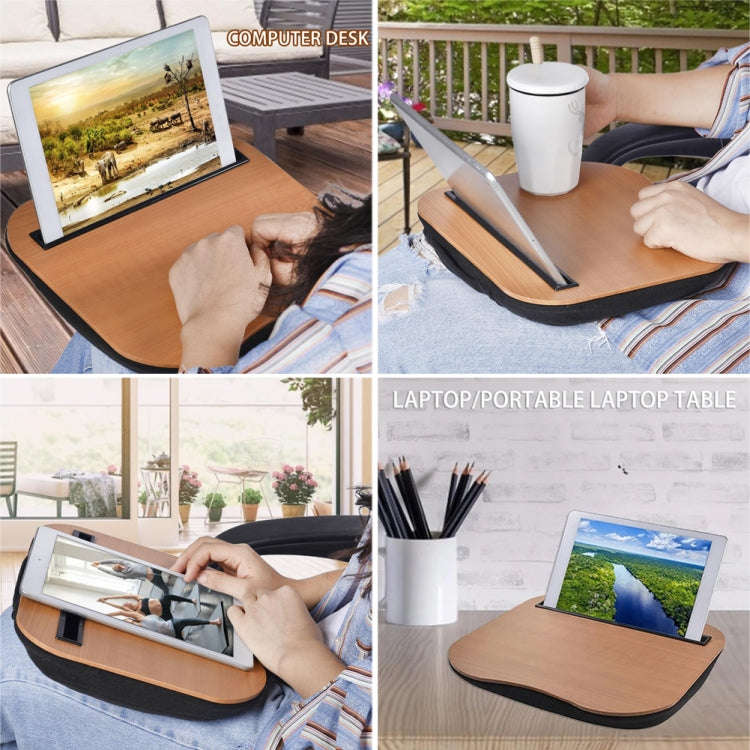 2 PCS Portable Desk Knee Lap Pillow Handy Computer Reading Writing Table Laptop Stand(Blue)