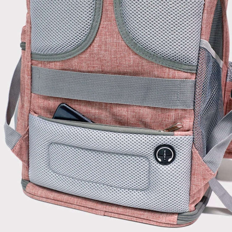 LDLC Pets Going Out Portable Foldable Breathable Backpack, Size:M(Denim Blue )
