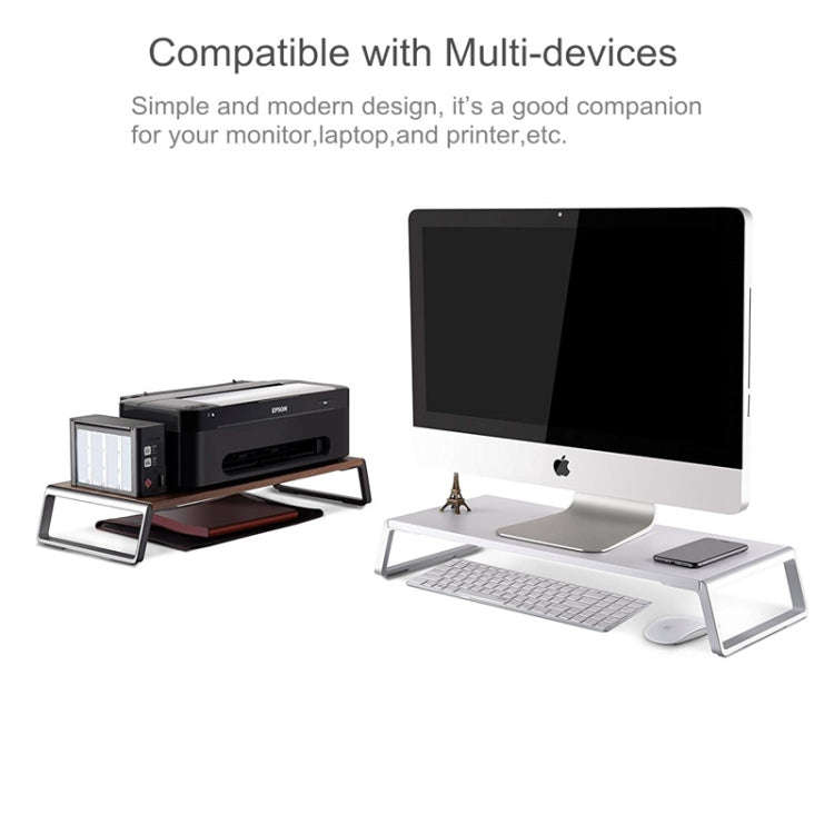 Monitor Stand Riser with Metal Feet for iMac MacBook LCD Display Printer, Lapdesk Tabletop Organi...