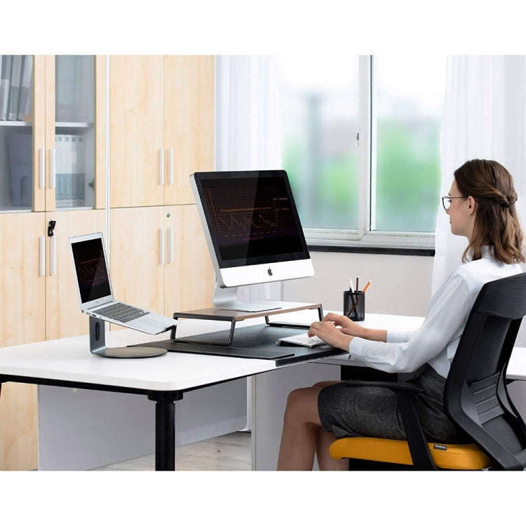 Monitor Stand Riser with Metal Feet for iMac MacBook LCD Display Printer, Lapdesk Tabletop Organi...
