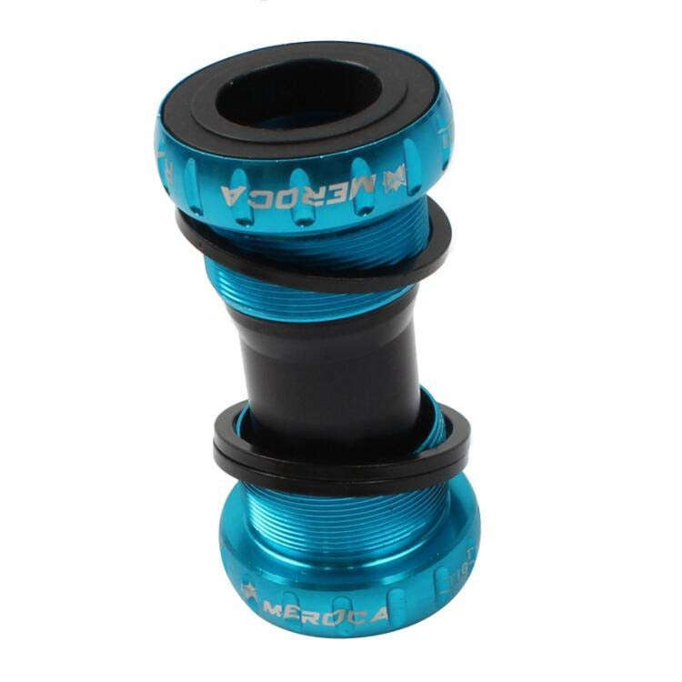 Meroca Mountain Bike Bottom Axle One Hollow Bb Bicycle Screw-In Bottom(Sky Blue)