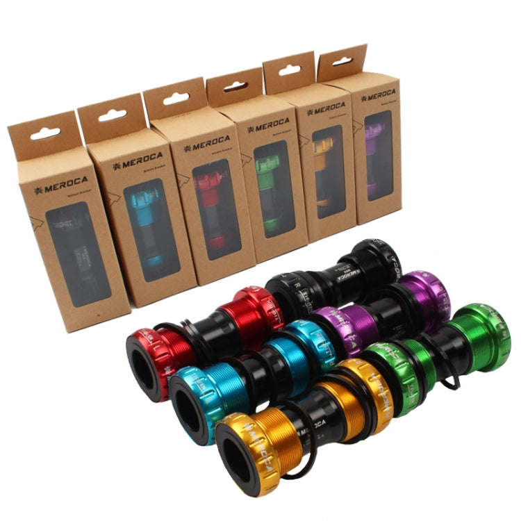 Meroca Mountain Bike Bottom Axle One Hollow Bb Bicycle Screw-In Bottom(Green)