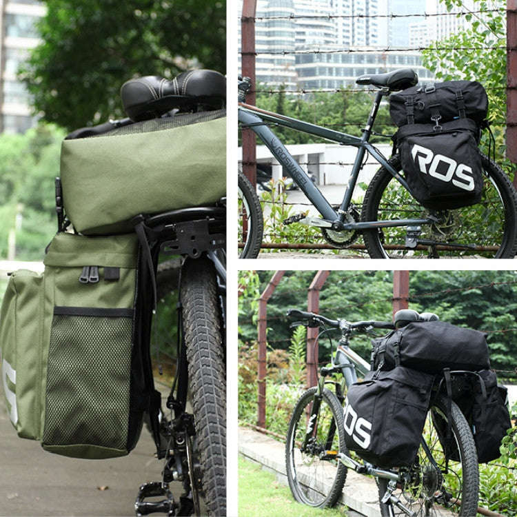 ROSWHEEL Bicycle Back Pack, Style:Green