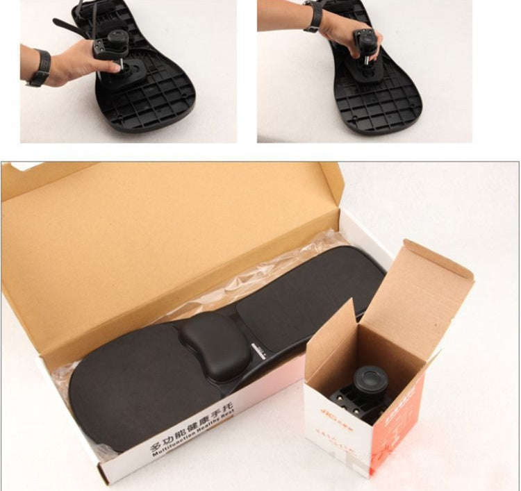 Rotation Computer Desktop Laptop Mouse Tray Elbow Pad Wrist Rest Plate Support Install on Desk an...