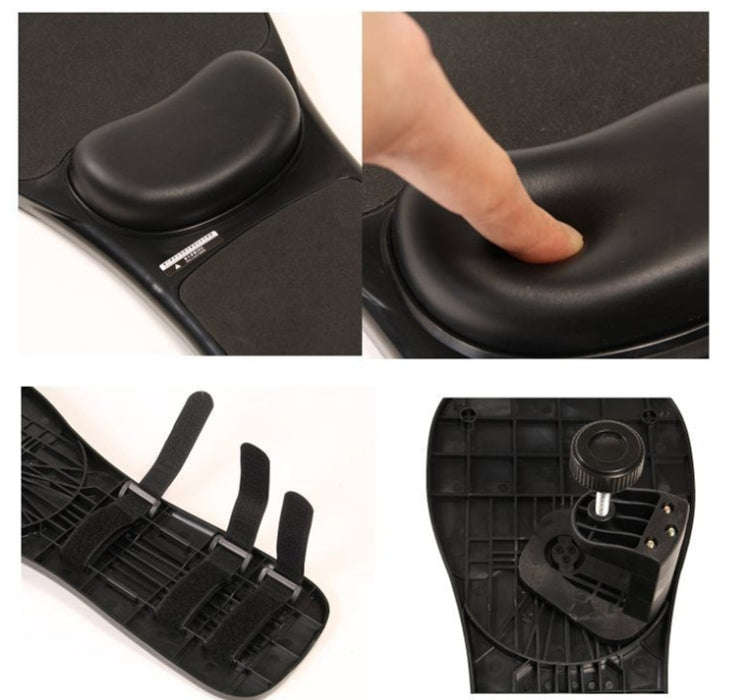 Rotation Computer Desktop Laptop Mouse Tray Elbow Pad Wrist Rest Plate Support Install on Desk an...