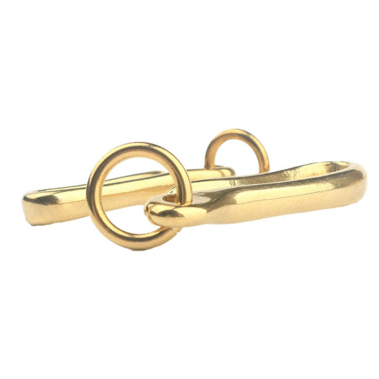 Retro Solid Brass Key Chain Key Ring Belt U Hook Wallet Chain Fish Hook, Length:6cm without Coppe...