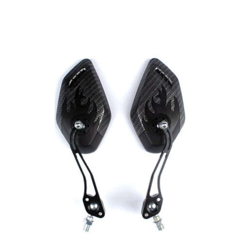 Mountain Bike Carbon Pattern Rearview Mirror Riding Equipment 3K Pattern Plane Mirror Reflector