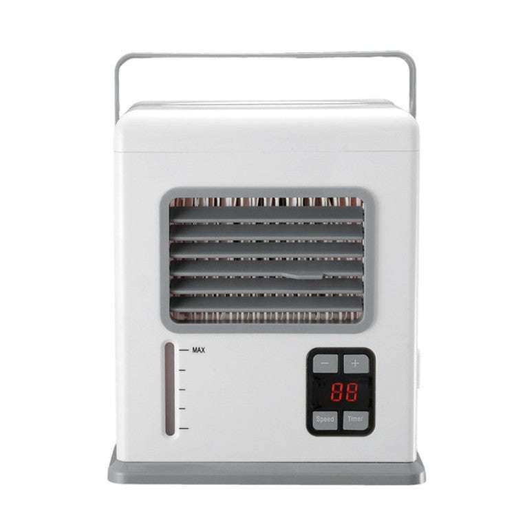 Desktop Air Cooler Battery Plug-in Dual-use Air Conditioning Intelligent Digital Display Mini Air...