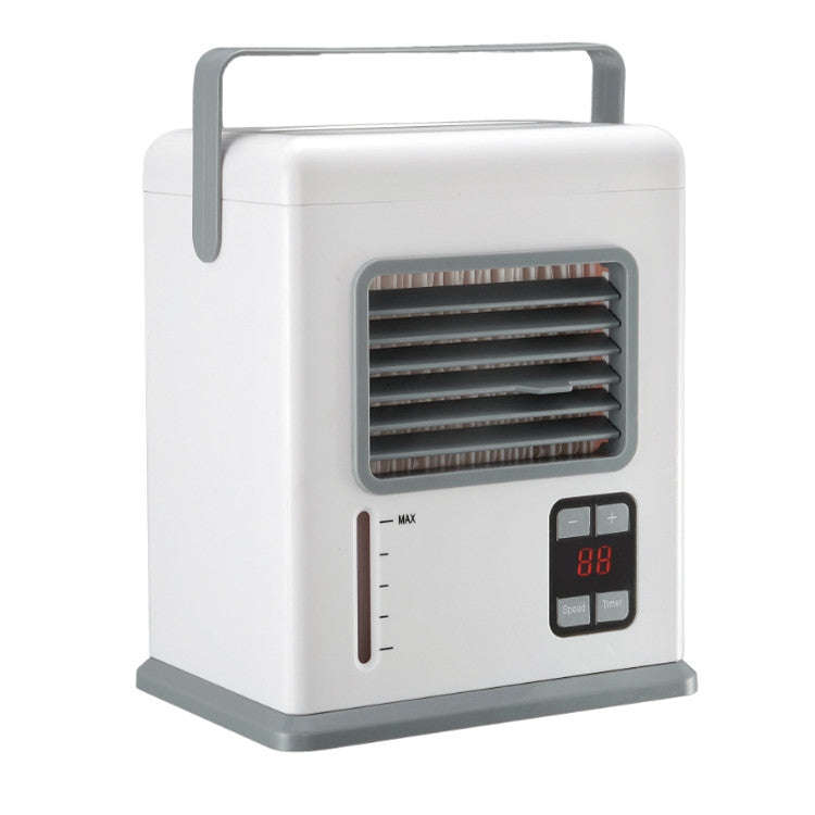 Desktop Air Cooler Battery Plug-in Dual-use Air Conditioning Intelligent Digital Display Mini Air...