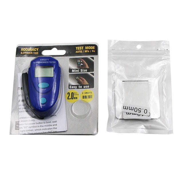 EM2271 Mini Digital Display Car Paint Coating Thickness Gauge Tester