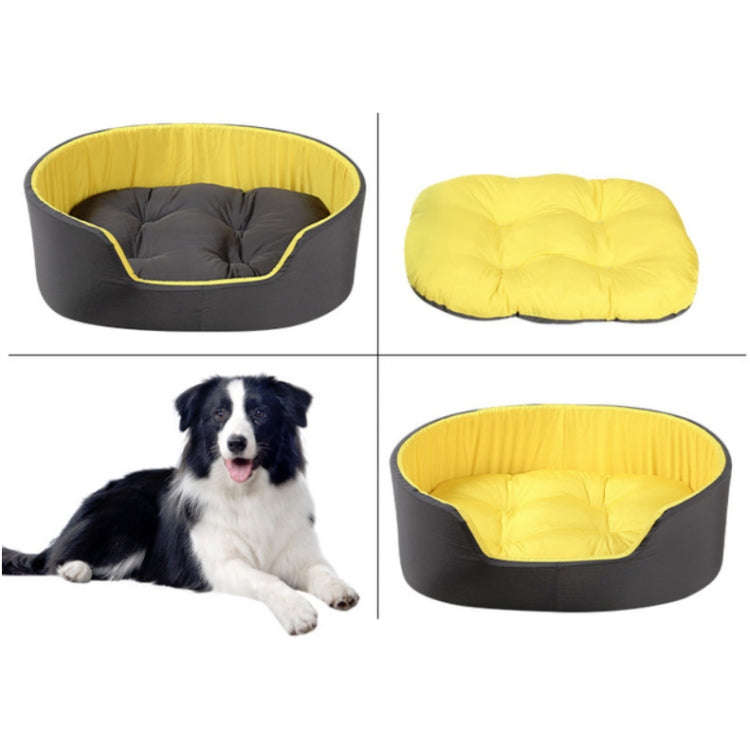 Two-Color Washable Comfortable Pet Nest with Cushion, Size:M 57x40x20cm