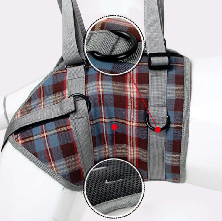 Pet Leg Straps Disabled & Injured Elderly Dog Auxiliary Belt, Size: M, Style:Front Leg(Blue)