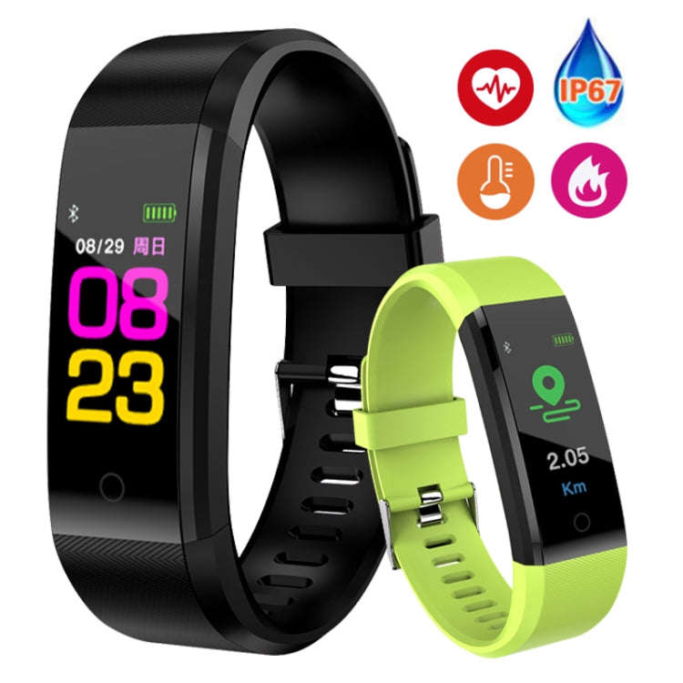 ID115 Plus Smart Bracelet Fitness Heart Rate Monitor Blood Pressure Pedometer Health Running Spor...