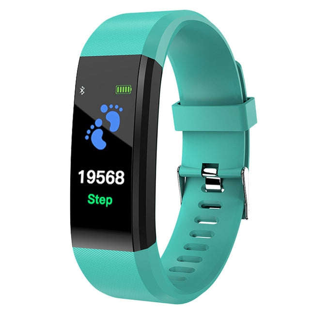 ID115 Plus Smart Bracelet Fitness Heart Rate Monitor Blood Pressure Pedometer Health Running Spor...