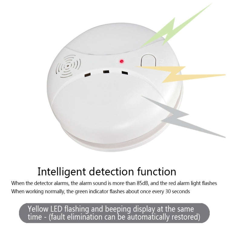 ZC-S004 Wireless Fire Sensor Protection Smoke Detector Home Security Alarm Systems