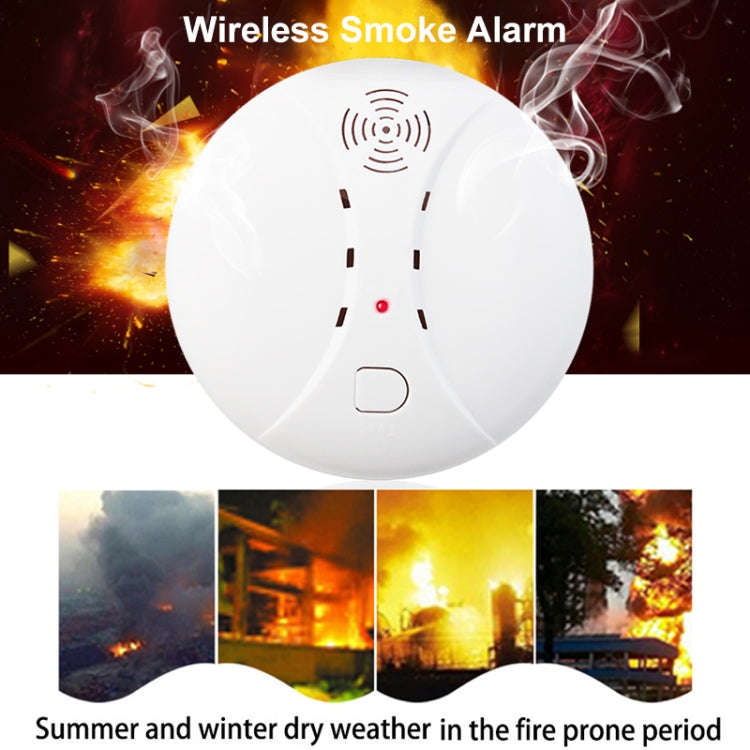 ZC-S004 Wireless Fire Sensor Protection Smoke Detector Home Security Alarm Systems