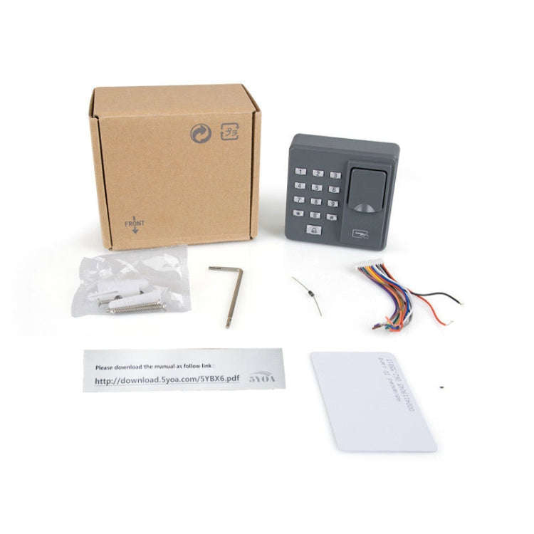 ZKTeco X6 Fingerprint All-in-one Password Swipe Access Control Machine Intelligent Office Access ...