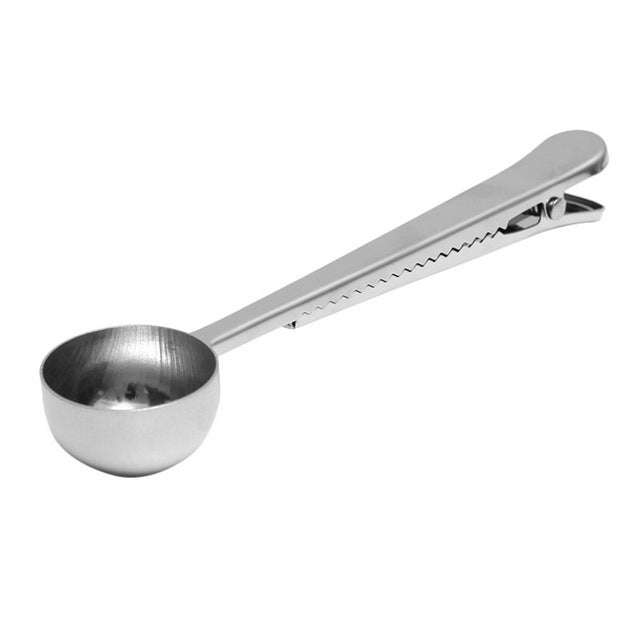 Multifunction Kitchen Coffee Scoop With Clip Stainless Steel Tea Coffee Measuring Cup Coffee Scoop