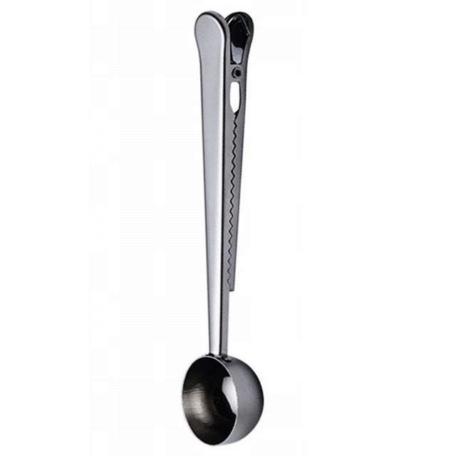 Multifunction Kitchen Coffee Scoop With Clip Stainless Steel Tea Coffee Measuring Cup Coffee Scoop