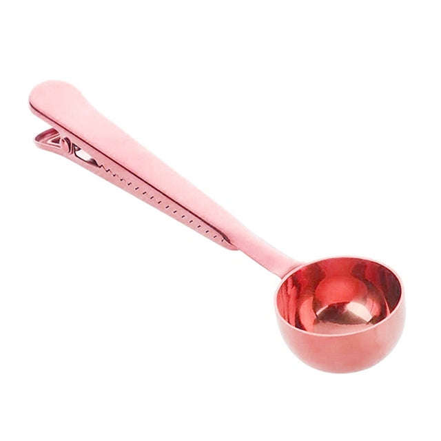 Multifunction Kitchen Coffee Scoop With Clip Stainless Steel Tea Coffee Measuring Cup Coffee Scoop