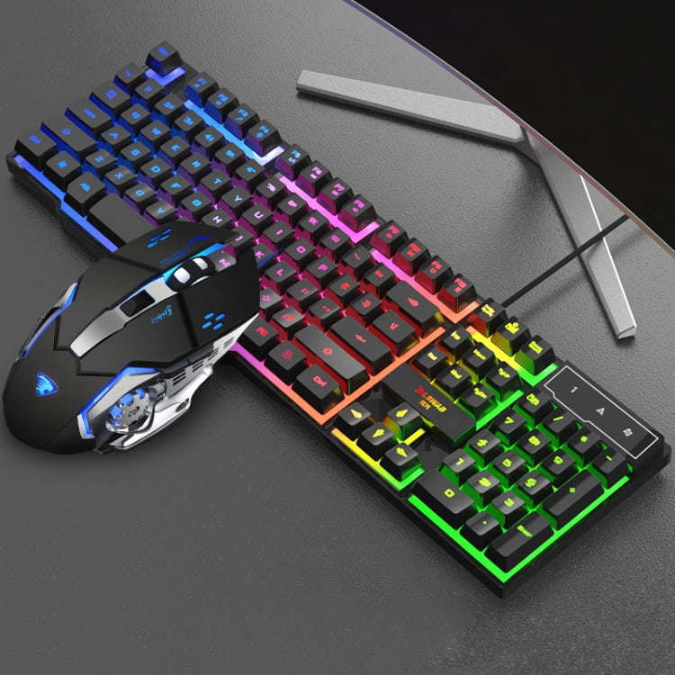 X-L SWAB GX50 Computer Manipulator Feel Wired Keyboard + Macro Programming Mouse, Color Black ...