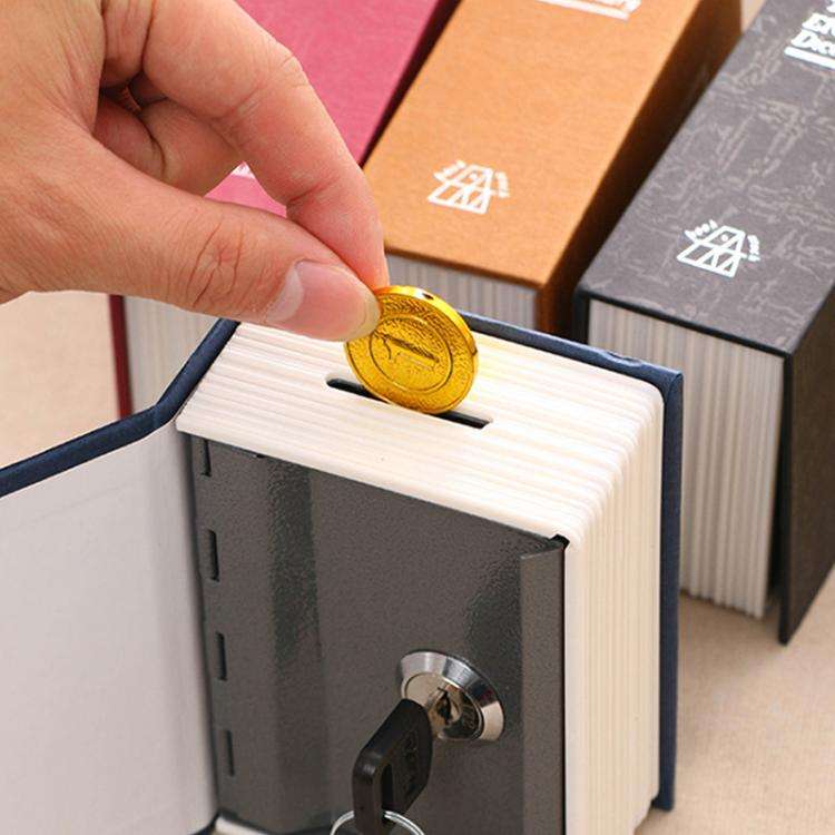 Mini Dictionary Safe Box Book Secret Security Lock Cash Money Coin Storage Jewellery key Locker(B...