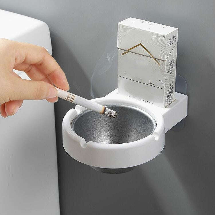 Creative Personality Household Bathroom Wall-mounted Split Ashtray(White)