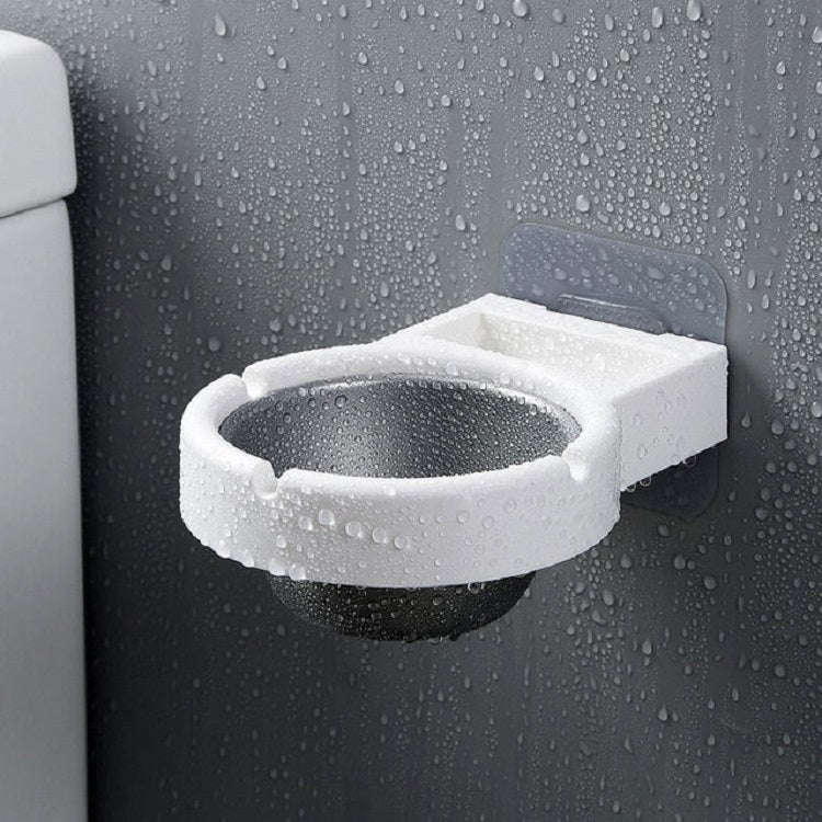 Creative Personality Household Bathroom Wall-mounted Split Ashtray(White)