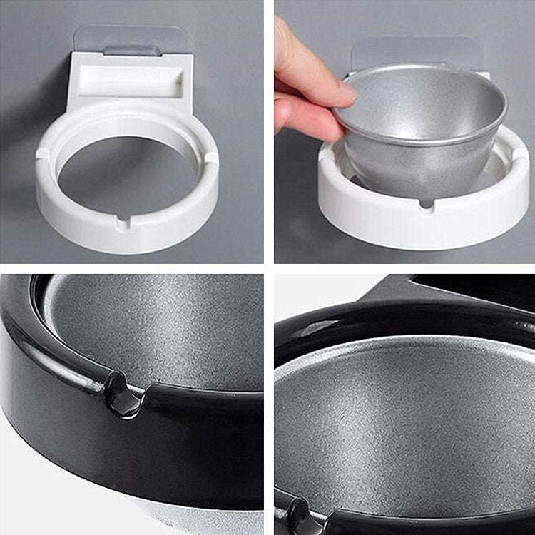 Creative Personality Household Bathroom Wall-mounted Split Ashtray(White)