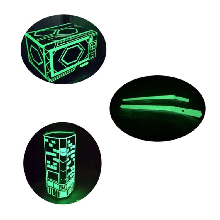 Reflective Glow Tape Self-adhesive Sticker Removable Luminous Tape Fluorescent Glowing Dark Strik...